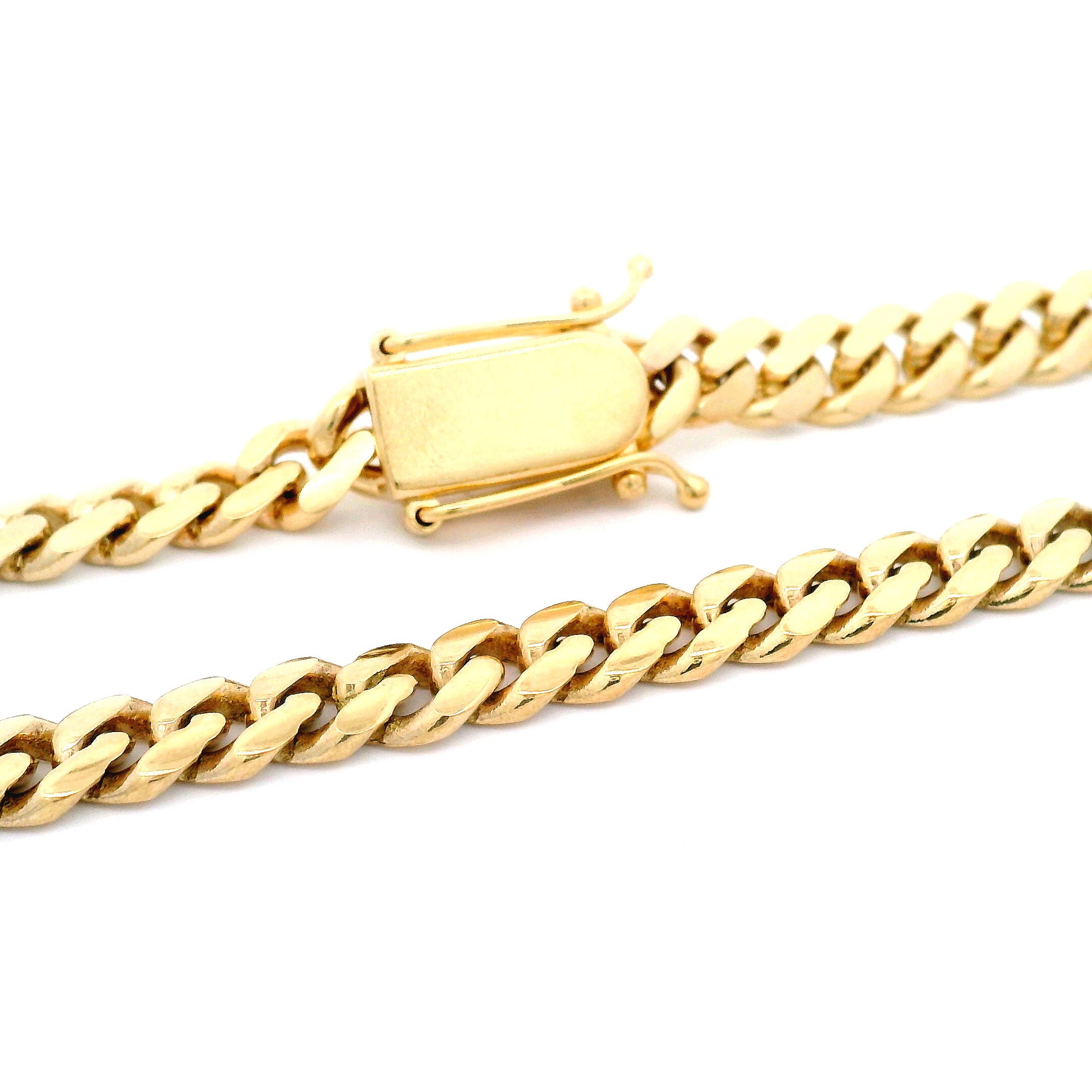 10k Solid Cuban Chain 5.75mm Back of Box Lock